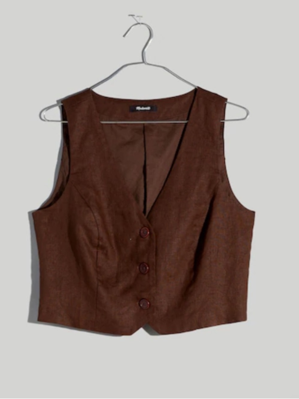 Madewell linen vest